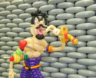 ברק דגן בפרוייקט הבלונים הגדול בעולם balloon manor