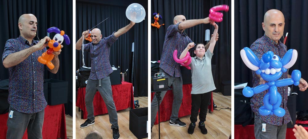 יום הולדת של בלונים וקסמים עם ברק דגן